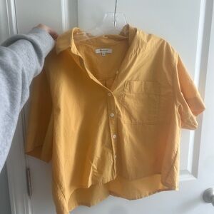 Madewell Cropped Button Down Shirt